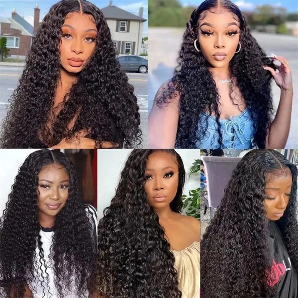 Haarbündel Brasilianisches Echthaar-Webart 1 3 4 Bündel Natürliche Farbe Kinky Curly Remy Haarverlängerungen(22 24 26)