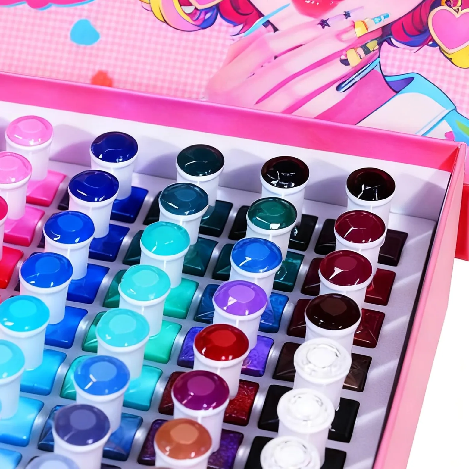 Gel Nagellack Set 60 Farben Anhaltend Schnelltrocknend Schönheitszubehör