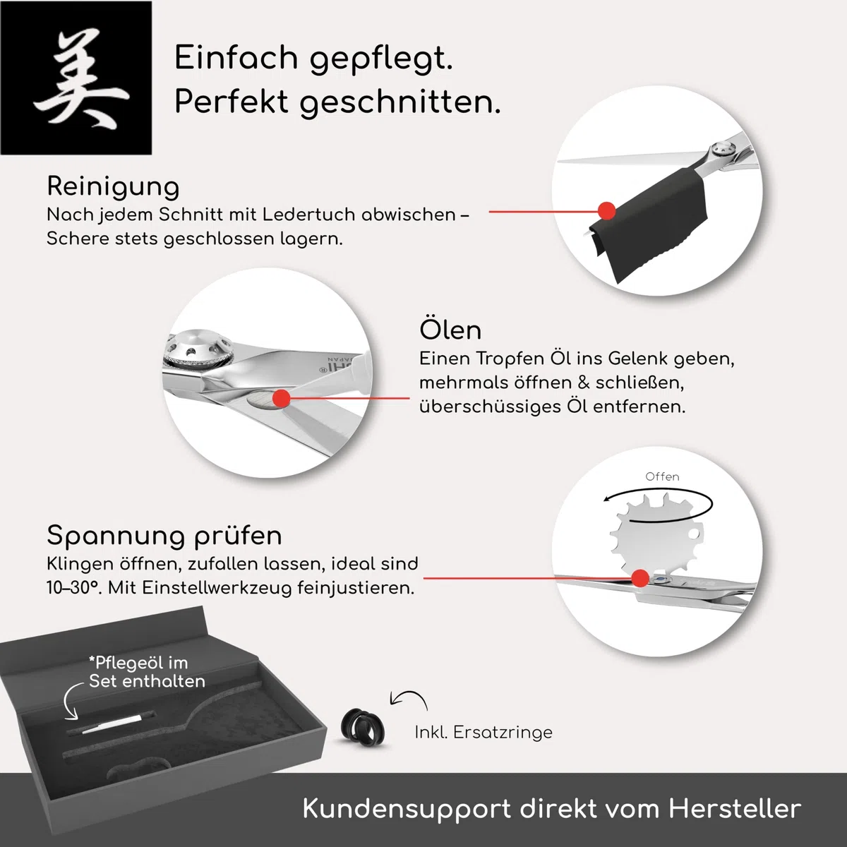 YAKUSHI TACOMA Modellierschere 6,0'' I Advanced-Line I Modellierschere 11 Zähne mit Haifischzahnung I Rasiermesserscharfe Friseurschere mit Disc-Screw System und abnehmbaren Fingerhalter